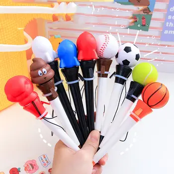 0,5 мм Черные чернила Креативная шариковая ручка Fuuny, прыгающие ручки, Декомпрессионные ручки Fun Rocket, подарки для детей, канцелярские принадлежности, Школьные принадлежности для офиса Изображение