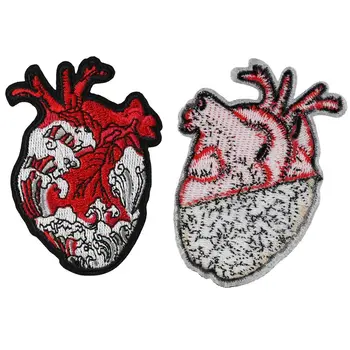 11ШТ Орган Сердца Рентгеновские Джинсы Анатомический Патч Для Ремонта Сердца Одежда Изображение