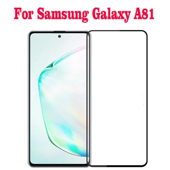 3 шт. Полноклеевое 3D закаленное стекло для Samsung Galaxy A81, защитные пленки для Samsung SM-AN815F, защитная пленка Изображение