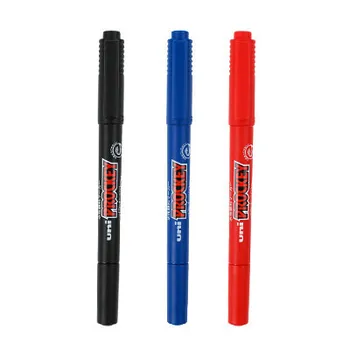 3ШТ Mitsubishi UNI маркер PM-120T маркерная ручка/ маленькая двусторонняя масляная маркерная ручка/маркер на водной основе Изображение