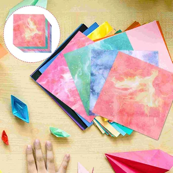 400 листов квадратного оригами для рукоделия, складная бумага, красочный журавль, сделай сам, дети, ребенок Изображение