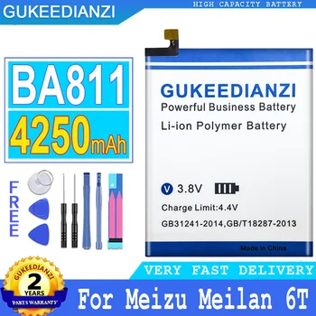 4250 мАч GUKEEDIANZI Батарея BA811 для Meizu Meilan 6 Т M6T M811Q Смартфон Большой Мощности Bateria Изображение