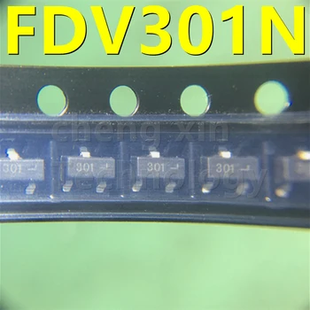 FDV301N SOT-23 (TO-236) 50ШТ 10ШТ Новый и оригинальный N-канальный полевой транзистор FDV301 (электроника) MOSFET Изображение