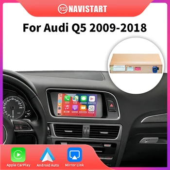 NAVISTART Wireless CarPlay Android Auto для Audi A4 A5 Q5 2009-2018 Поддерживает Видеорегистратор С Функциями AirPlay Mirror Link Car Play Изображение