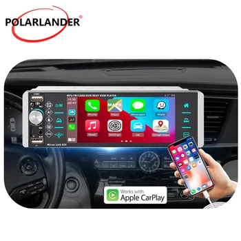 PolarLander 1 Din 5.1 Дюйм(ов) MP5 Автомобильный Мультимедийный Плеер Сенсорный Экран 5188 Carplay Android Auto RDS AM FM 3-USB Mirrorlink Изображение