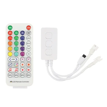 SP511E Wifi Музыкальный светодиодный Контроллер Для WS2812B WS2811 Адресуемая Пиксельная RGB Светодиодная Лента С Двойным Выходом Alexa Voice APP Control Изображение