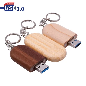 USB 3.0 Индивидуальный ЛОГОТИП деревянная флешка с персональным ЛОГОТИПОМ 4 ГБ 16 ГБ 32 ГБ 64 ГБ USBфлэш-накопитель U-диск свадебные Подарки Изображение