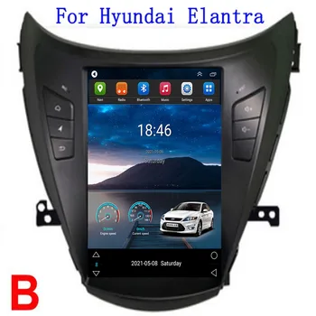 Автомагнитола Tesla для Hyundai Elantra 2011 - 2013 2014 - 2016 Навигатор с вертикальным экраном, GPS, стереоприемник Android, камера 2 Din Изображение