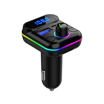 Автомобильный громкой связи M33 с Bluetooth-совместимым FM-передатчиком 5.0, комплект зарядного устройства с двумя USB, MP3-плеер, проигрыватель дисков Изображение