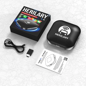 Беспроводной адаптер Carplay Подключи и играй Wi-Fi 2,4 G + 5,8 ГГц Bluetooth Apple Carplay Dongle Автомобильный OEM-кабель CarPlay к беспроводному USB Изображение