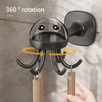 Вешалка для кухонной утвари с поворотным крючком на 360 градусов Позволяет легко организовать кухню с помощью вращающейся на 360 градусов посуды для шкафов Изображение