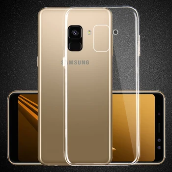 Для Samsung Galaxy A6 2018 Чехол Тонкий Прозрачный Мягкий Чехол Для Samsung J6 2018 A6 Plus 2018 EU M20 A50 S8 Прозрачные Чехлы Изображение
