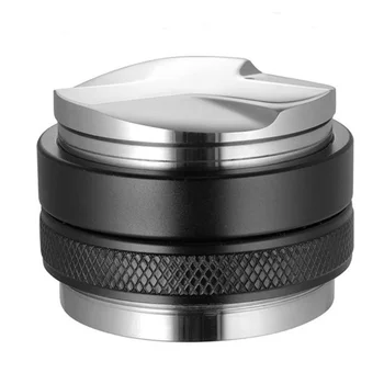Дозатор кофе из нержавеющей стали для Breville 54 мм Portafilter Двухголовочный разравниватель кофе Сменный ПОРОШКОВЫЙ молоток Изображение