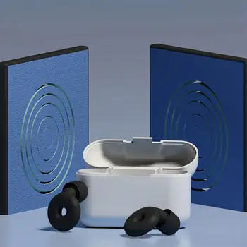 Звуконепроницаемые Шумовые Беруши Силиконовая Защита Ушей Водонепроницаемые Плавательные Беруши Для Уменьшения Количества Плавательных Принадлежностей с Коробкой Для Хранения Изображение