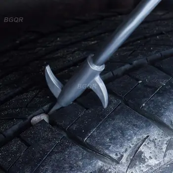 Крюк для чистки автомобильных шин Многофункциональный Камень для очистки канавок для удаления битых камней Щелевые Камни Инструмент для ремонта автомобиля Изображение