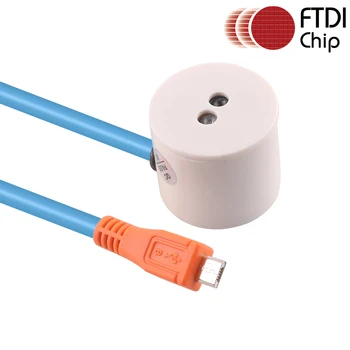 Магнитный кабель-адаптер Micro USB-IRDA ближнего инфракрасного диапазона для считывания данных счетчиков электроэнергии, газа, воды Изображение