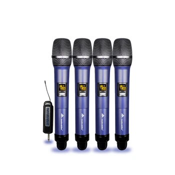 Микрофоны KTV UHF, перезаряжаемый караоке-микрофон и аксессуары, профессиональный беспроводной микрофон Изображение