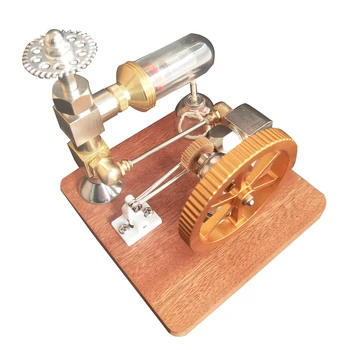 Модель двигателя Стирлинга Регулируемая скорость С вертикальным маховиком Физическая мощность Научный эксперимент Двигатель Игрушка Подарок для мальчиков Изображение