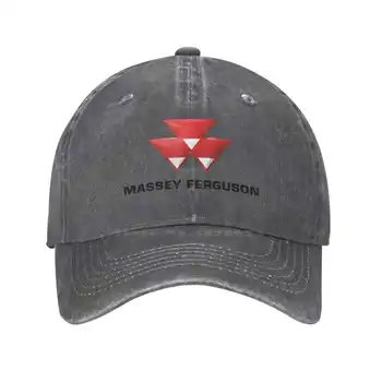 Модная качественная джинсовая кепка с логотипом Massey Ferguson, Вязаная шапка, бейсболка Изображение