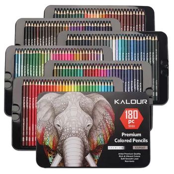 набор для рисования карандашом 180 цветов металлический цветной грифель художественные принадлежности 180 цветов набор грифелей Изображение