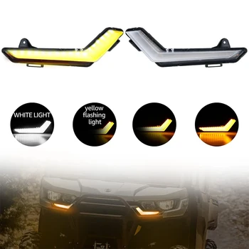 Новая фирменная модель UTV Front Turn светло-белого / желтого цвета для Can Am Defender & Defender Max 2020+ Изображение