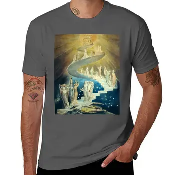 Новая футболка William Blake Jacob's Ladder, одежда из аниме, футболки оверсайз, обычная футболка, топы больших размеров, мужские высокие футболки Изображение