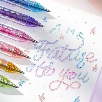 Онлайн-знаменитость, очень тонкая серебряная двойная контурная ручка, маркер-маркер, цветная ручная ручка с милым сердечком для девочек, гелевая ручка. Изображение