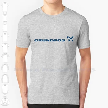Повседневная уличная одежда с логотипом Grundfos, футболка с графическим изображением логотипа, Футболка из 100% хлопка. Изображение