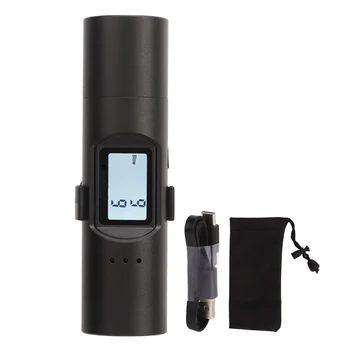 Портативный карманный дыхательный тестер U-образный зажим для зарядки через USB Портативный дыхательный тестер с 3 световыми индикаторами Компактный для профессионального использования Изображение