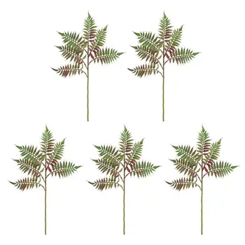 Реалистичные искусственные растения Реалистичная имитация листьев Птериса Декор для помещений Реквизит для фотосъемки для любых для декоративных для дома Изображение