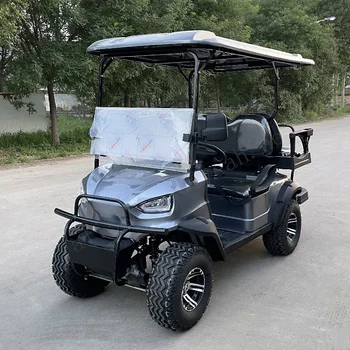 Самый продаваемый электрический гольф-кар мощностью 4 кВт, литиевая батарея, 6 посадочных мест, Высококачественный гольф-кар для игроков в гольф, изготовленный на заказ. Изображение