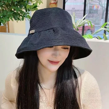 Солнцезащитная шляпа, новый тип солнцезащитного крема для женщин, Панама, симпатичная летняя солнцезащитная шляпа на открытом воздухе, корейская версия, маленький ароматный уф Изображение