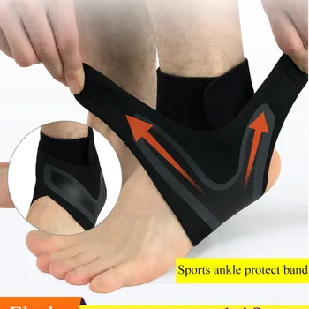 Спортивные носки для фитнеса, защищающие лодыжки от растяжения, дышащие носки для лодыжек под давлением Изображение