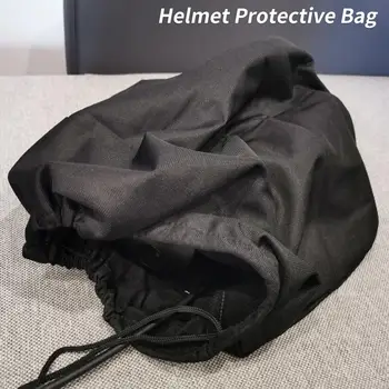 Сумка для шлема Из грязе- и пыленепроницаемой ткани Оксфорд, износостойкая сумка для переноски шлема, защитная сумка для шлема, легко моющаяся Изображение