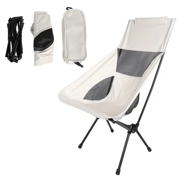 Съемный Портативный Складной Лунный стул Уличные Походные стулья Сверхлегкие Инструменты для путешествий, пешего туризма, сиденья для пикника, стул для пляжной рыбалки Изображение