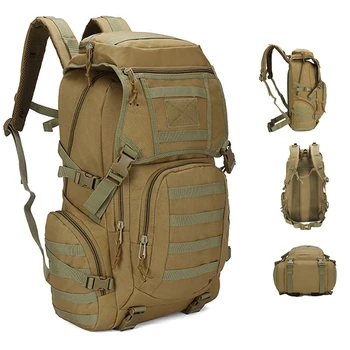 Тактический рюкзак Охотничий Военный Армейский Водонепроницаемый рюкзак для скалолазания, Рюкзак для активного отдыха, Спортивная Походная сумка для рыбалки, Кемпинг Изображение