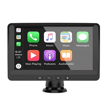 Универсальный автомобильный радиоприемник с 7-дюймовым сенсорным экраном для планшета Apple CarPlay, Android-радио, мультимедийный плеер Bluetooth Изображение