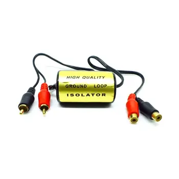 Универсальный шумоизолятор, 4-канальный звуковой фильтр RCA, подавитель шума, изолятор контура заземления для автомобильной стереосистемы Изображение