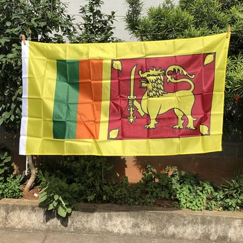 Флаг Z-ONE 3x5 футов, флаги Шри-Ланки, 90x150 см, полиэфирный подвесной флаг, баннер для украшения дома внутри и снаружи Изображение
