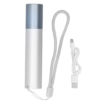 Фонарик перезаряжаемый светодиодный фонарик из алюминиевого сплава USB перезаряжаемый фонарь фонарик для чрезвычайных ситуаций для пеших прогулок для кемпинга Изображение