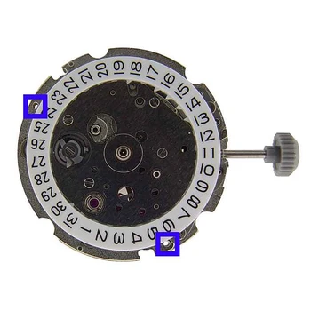 Часовой механизм Miyota 8215 с датой в 3:00, полностью оригинальный белый с датой в 21 драгоценном камне, автоматический механический механизм с датой для мужчин Изображение