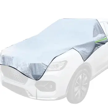Чехол для защиты автомобиля от снега, универсальный полный чехол для автомобиля, защита внутри и снаружи, легко переносимый, Широко используемый снежный щит для автомобиля Изображение