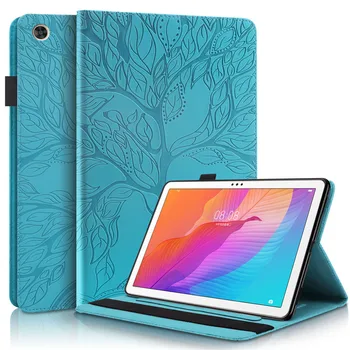 Чехол с Тиснением в виде дерева и Слотами для Карт Huawei MatePad T10s T10s s t10s Tablet Cover Чехол Для Honor Pad 6 10,1 