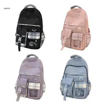 Школьный рюкзак X7YA, рюкзак для ноутбука, школьная сумка для путешествий, сумка для книг для подростка-студента Изображение