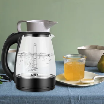 Электрический Чайник мощностью 1500 Вт, Бытовой Электрический Чайник объемом 1,8 л Для путешествий, Защита от сухого Горения, Автоматическое отключение питания, Идеальный подарок для семьи Изображение